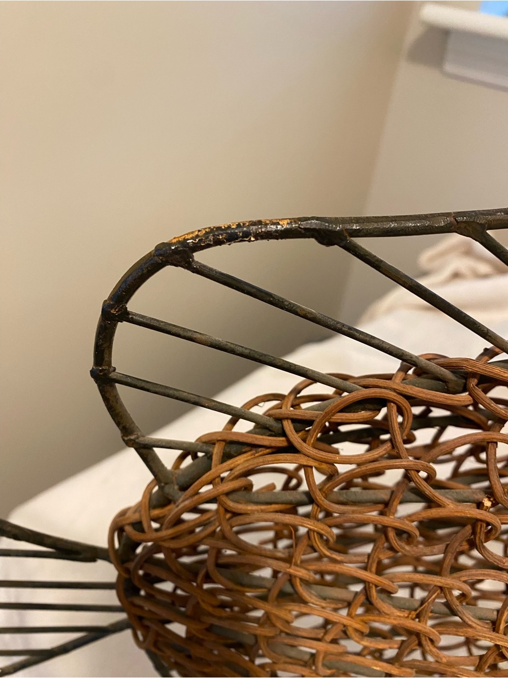 Vintage Woven Metal Fish Sculpture - Picture 7 of 10